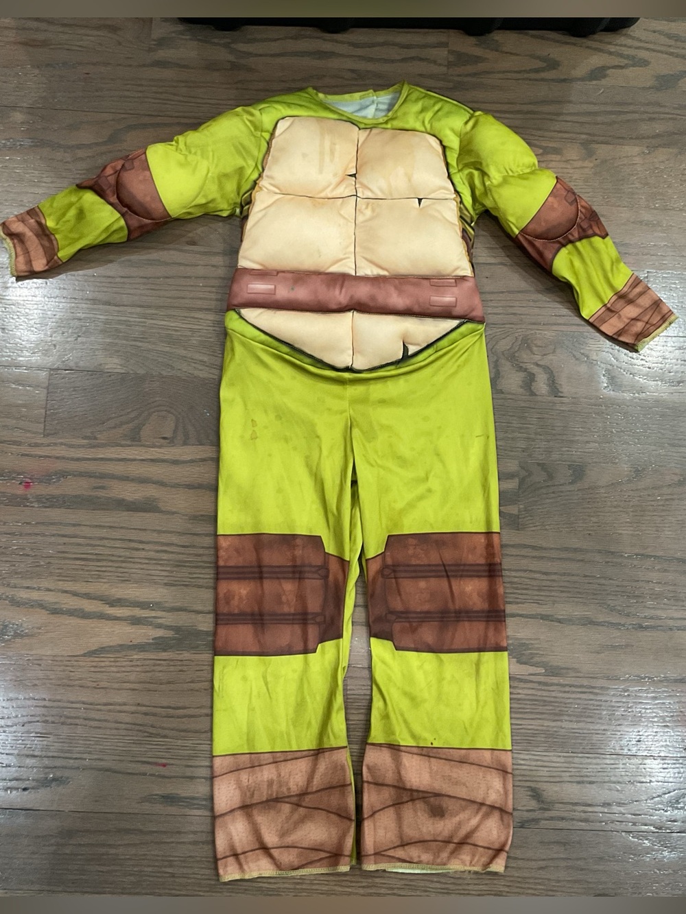 Teenage Mutant Ninja Turtles Green Costume with Attached Shell Size S